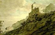 John Robert Cozens south gate of sargans oil painting on canvas